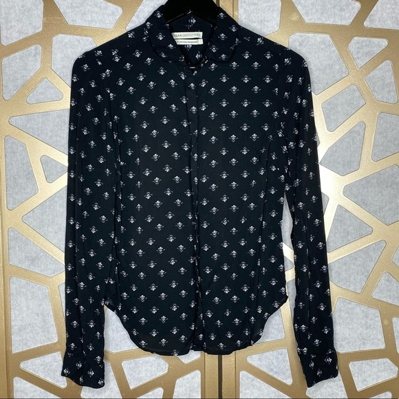 Urban Outfitters Thunderbird Print Blouse - Picture 1 of 5